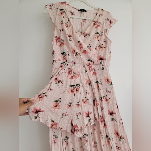 FLORAL Festival Western Maxi Dress with Shorts and Hi Low Skirt - Picture 3 of 10